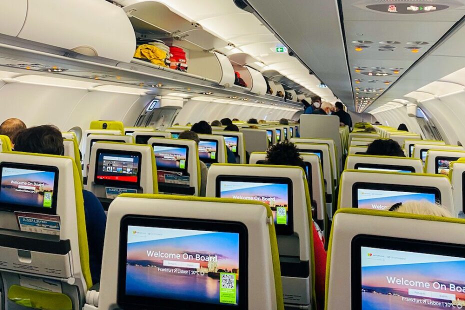 On a TAP Airlines flight